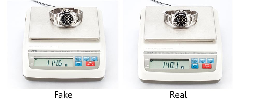 real vs fake rolex weight - Bob's Watches 