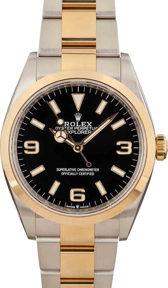 Pre-Owned Rolex Explorer 124273 Steel & 18k Gold